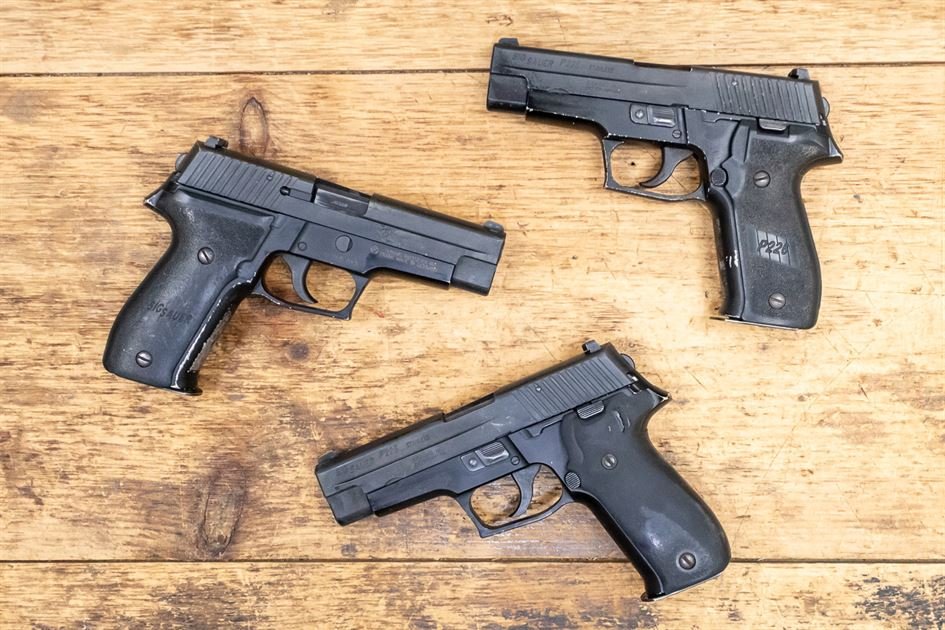 Sig Sauer P226 DAO 40 S&W Police Trade-in Pistol (Fair Condition)