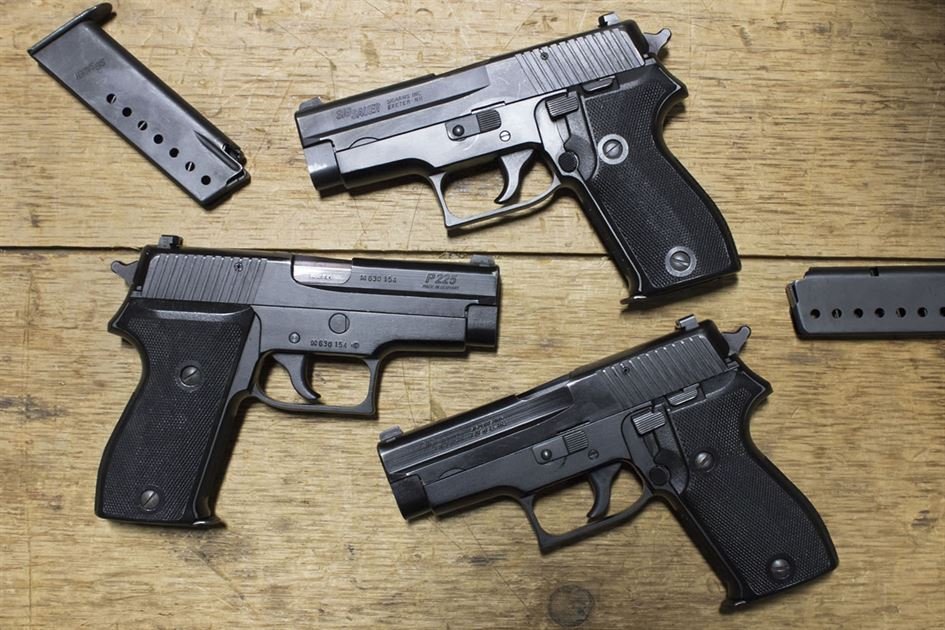 Sig Sauer P225 9mm DA/SA Police Trade-Ins (Good Condition)