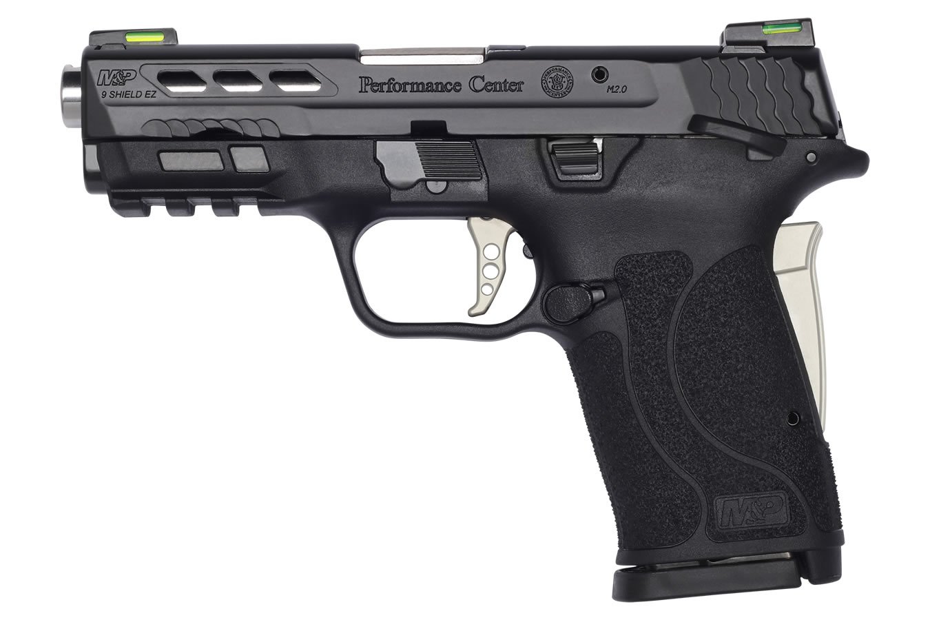 Smith & Wesson M&P9 Shield EZ 9mm Performance Center Pistol with Silver Ported Barrel and Thumb